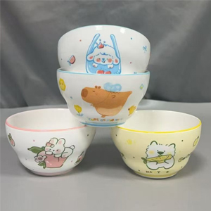4.5寸葫芦碗-4款混发抱抱兔桃、卡皮巴拉、抱抱果羊、抱抱犬柠